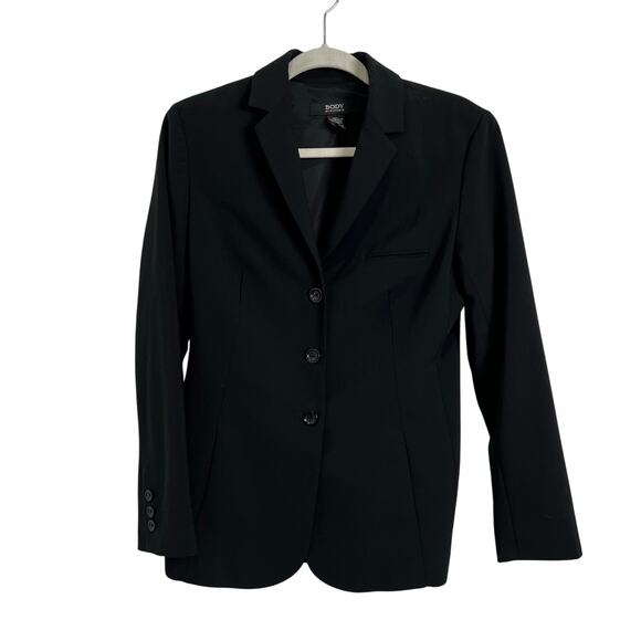 Body By Victoria's Secret Black Button Up Blazer Business Casual Women's Size 6 - Picture 1 of 7